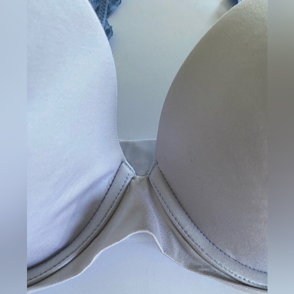 Aerie Sunnie Full Coverage Bra‎ 36C Blue Razorback Lace Back Closure Comfort - Picture 5 of 12